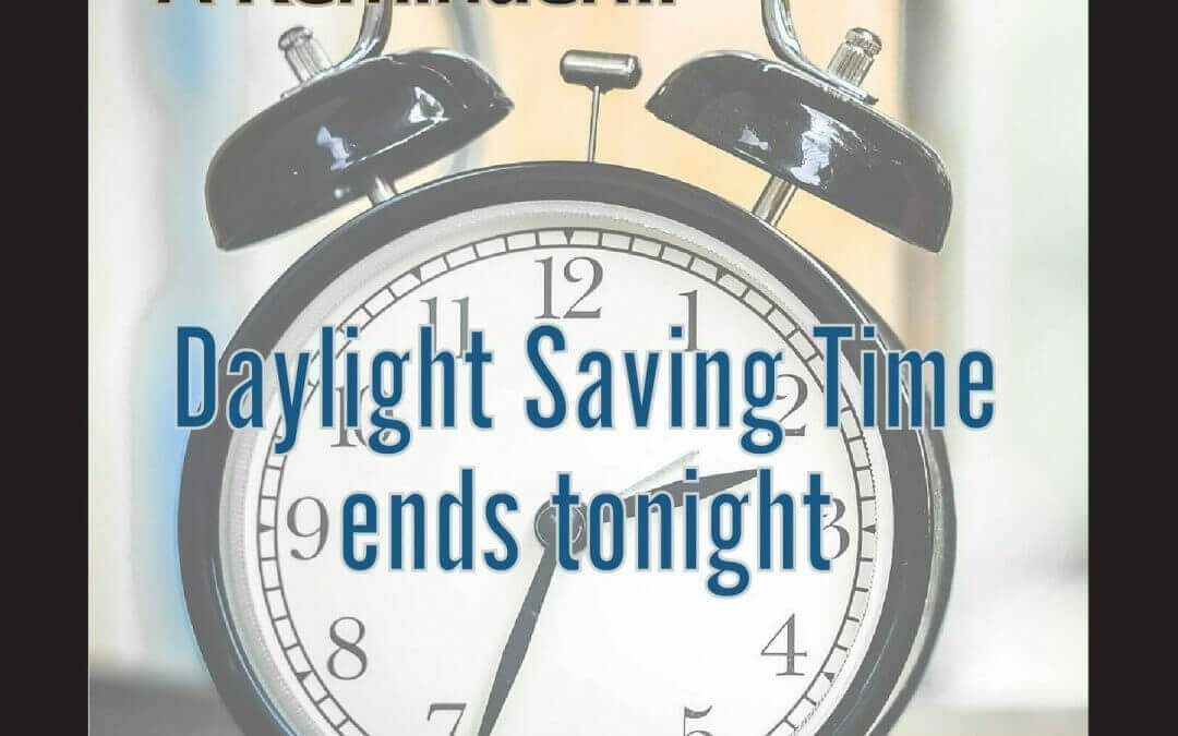 Daylight Saving Time reminder Brandon Legal Group