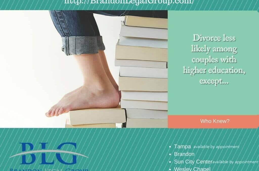Divorce Facts, and Higher Education