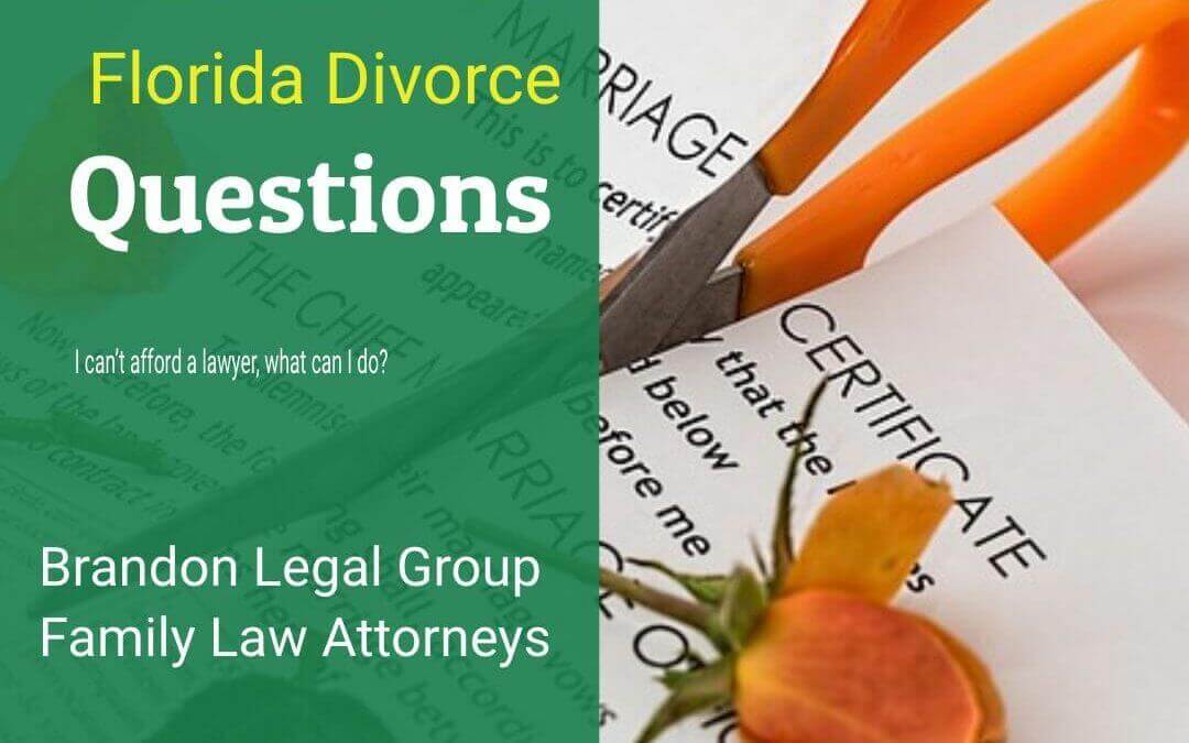 I can’t afford a divorce lawyer, what can I do?