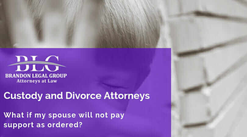 What if my spouse will not pay court-ordered child support?