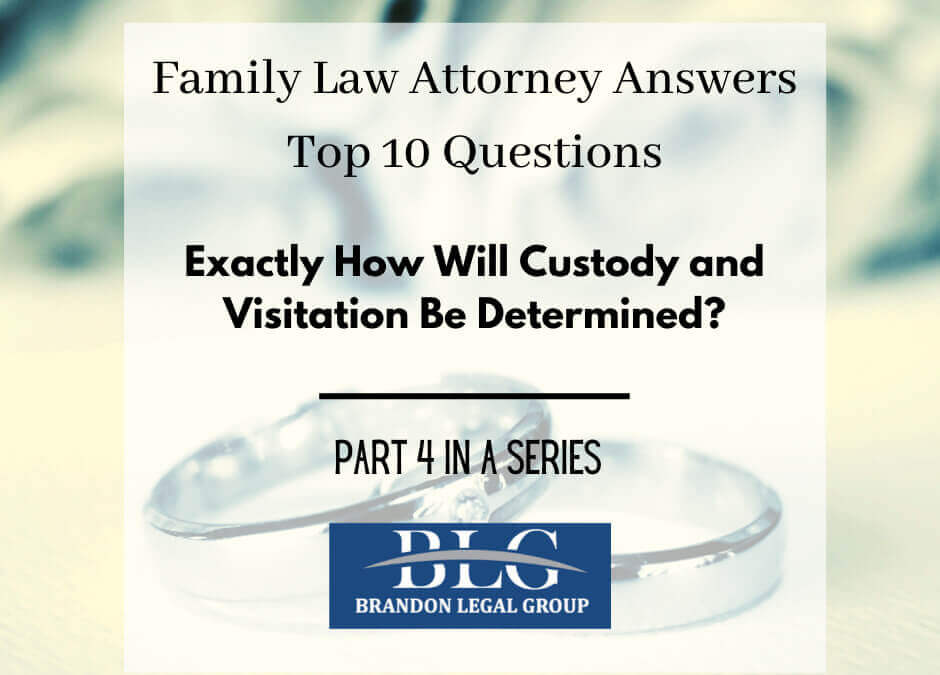 Custody and Visitation – Fourth in a 10 Part Divorce Q&A