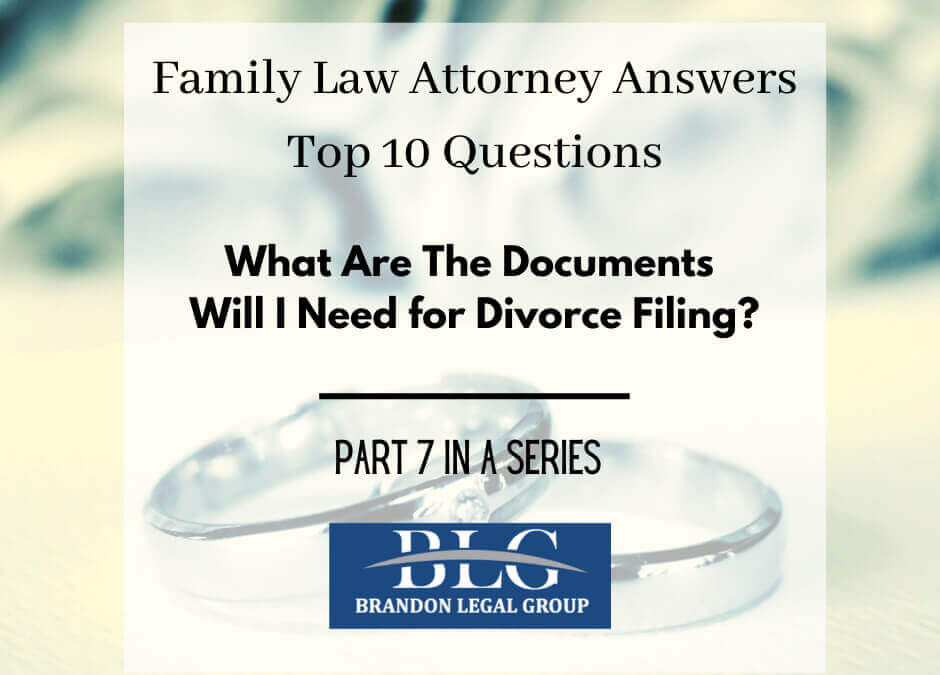 Divorce Filing – Seventh in a 10 Part Divorce Q&A