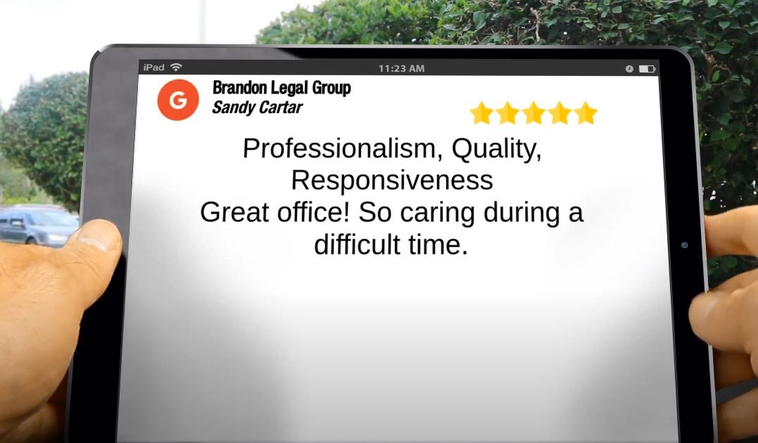 Brandon Legal Group – Impressive 5 Star Review by Sandy Cartar
