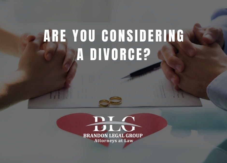 Are You Considering a Divorce?